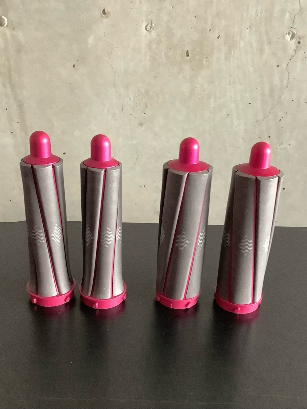 Dyson Airwrap 1.2" & 1.6" Short Barrel Set of 4 Nickel Fuchsia